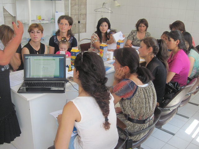 Health education training session in Armenia